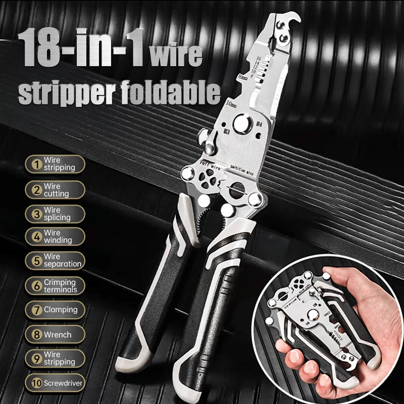 ð¥2025 New Upgradeð¥Multifunctional Folding Wire Stripper-Professional Electrician Tool