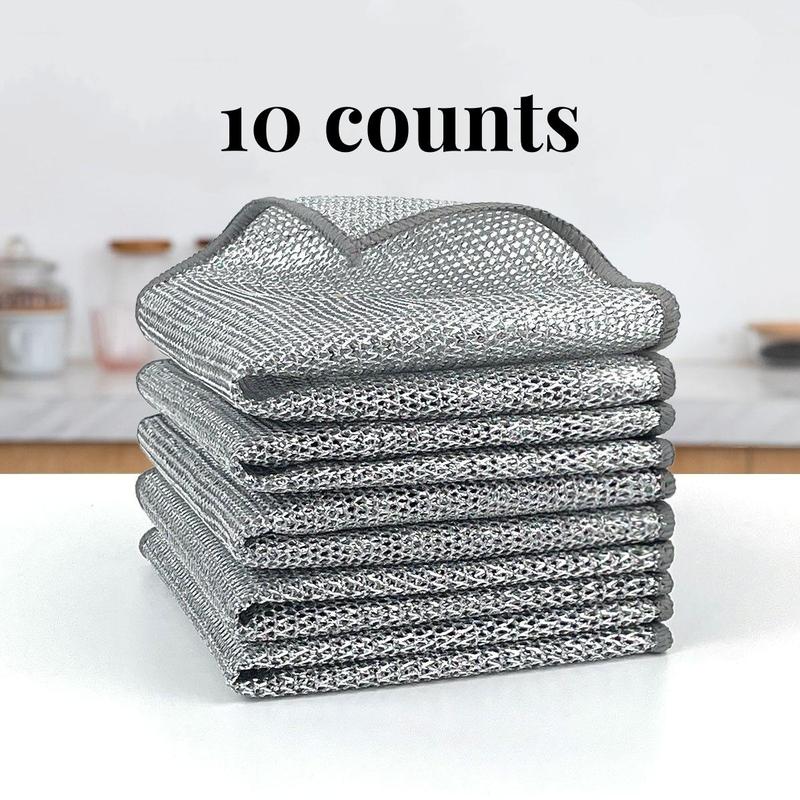 Reusable Diamond Weave Scrubber Cloths – Tough on Stains. Gentle on Surfaces