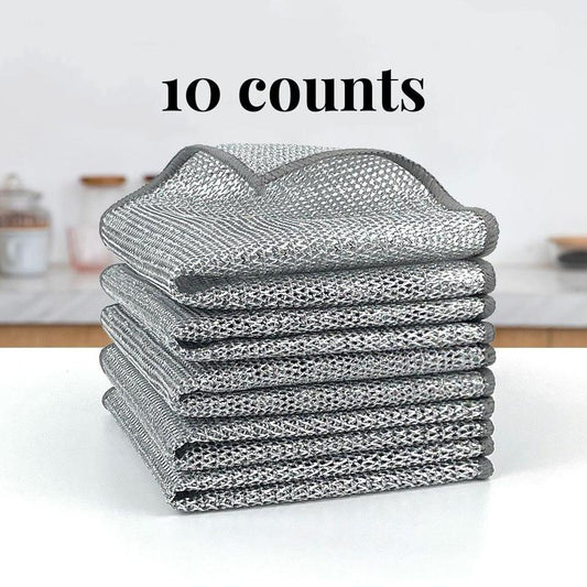 Reusable Diamond Weave Scrubber Cloths – Tough on Stains. Gentle on Surfaces