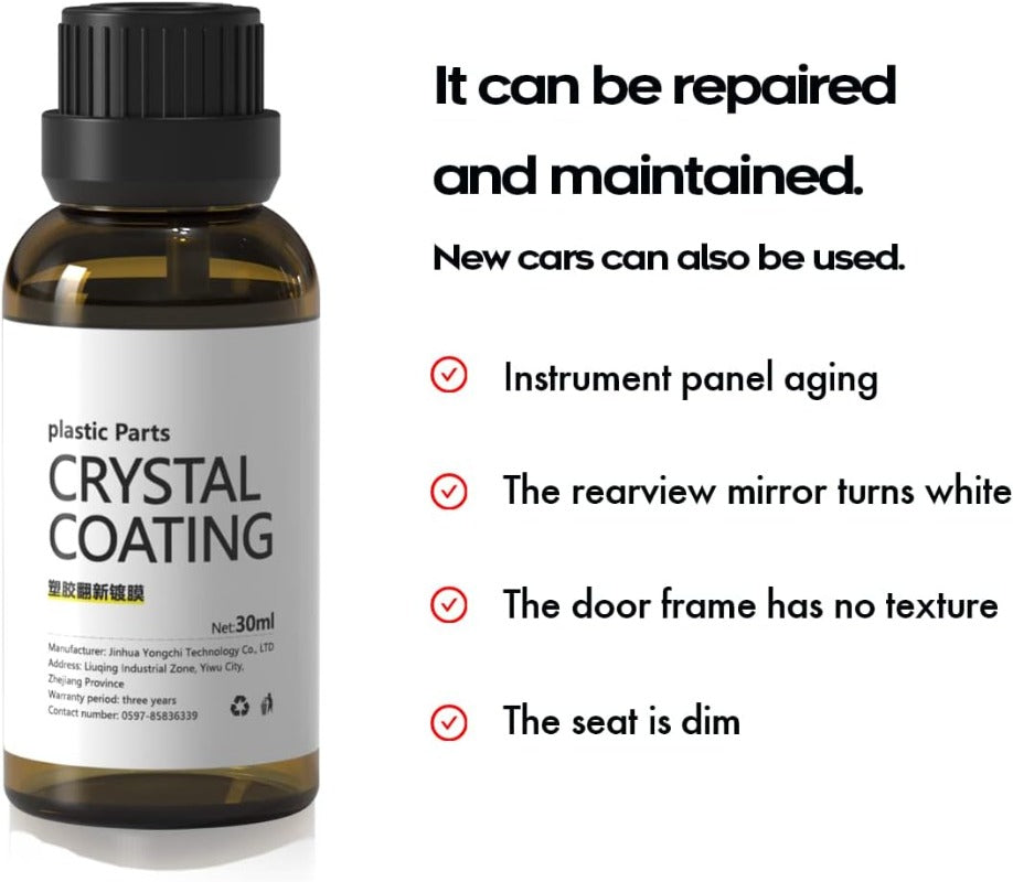 Crystal Shine Plastic Restorer Coating