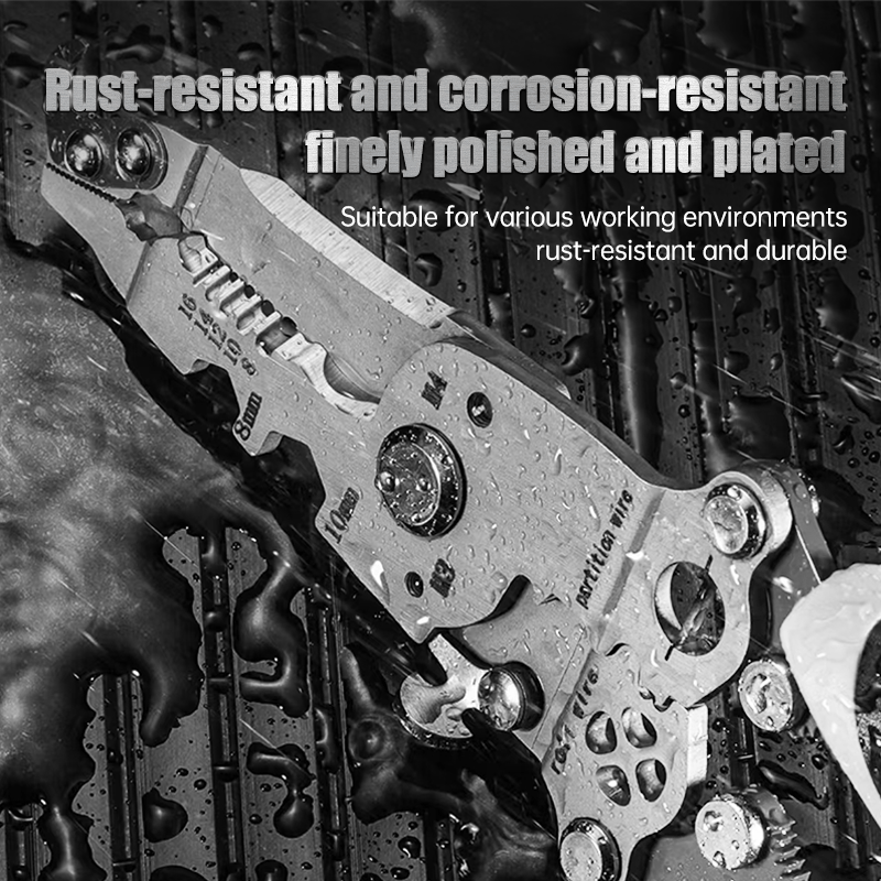 💥2025 New Upgrade💥Multifunctional Folding Wire Stripper-Professional Electrician Tool